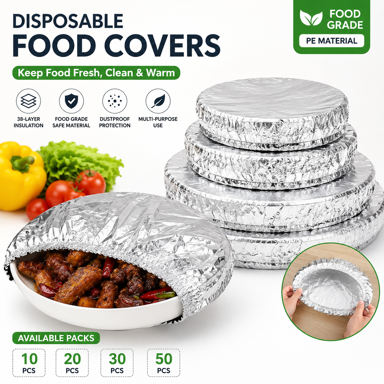 aluminum foil insulation food covers aluminum foil insulation food covers